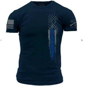 Grunt Style Blue Line Flag